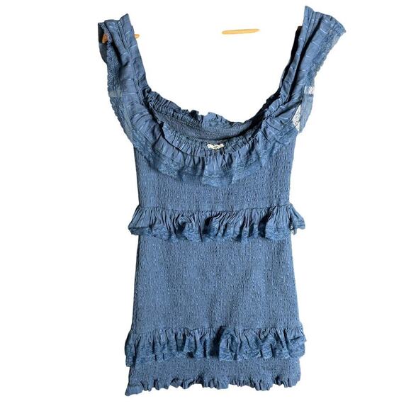 Tularosa Teri Dress Horizon Blue Size M - Picture 5 of 6